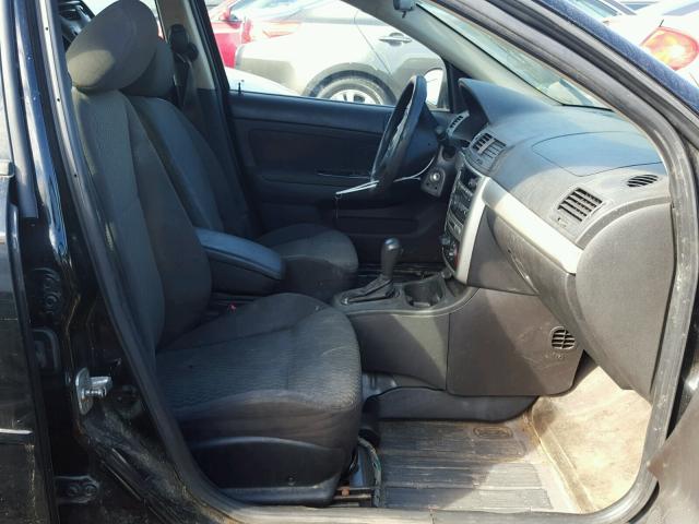 1G1AD5F57A7215059 - 2010 CHEVROLET COBALT 1LT BLACK photo 5