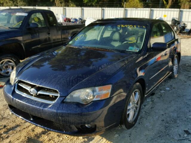 4S3BL626557225727 - 2005 SUBARU LEGACY 2.5 BLUE photo 2