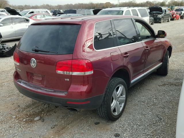 WVGCM67L14D034771 - 2004 VOLKSWAGEN TOUAREG 4. RED photo 4