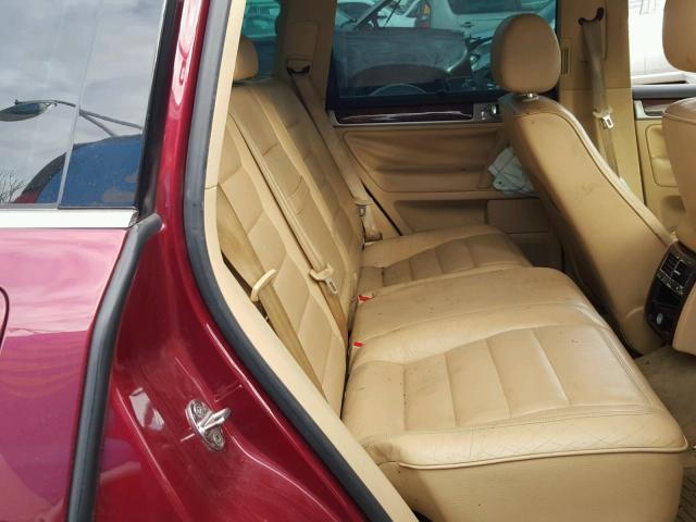 WVGCM67L14D034771 - 2004 VOLKSWAGEN TOUAREG 4. RED photo 6