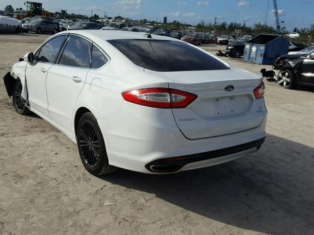 3FA6P0H93DR255231 - 2013 FORD FUSION SE WHITE photo 3