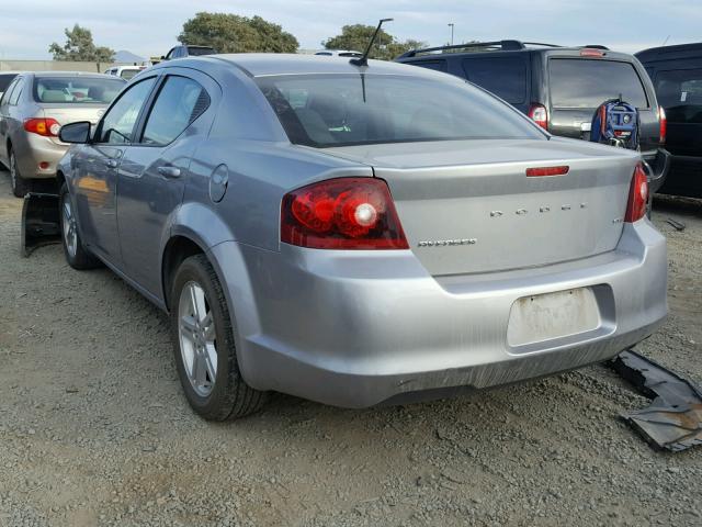 1C3CDZCB4DN552164 - 2013 DODGE AVENGER SX GRAY photo 3