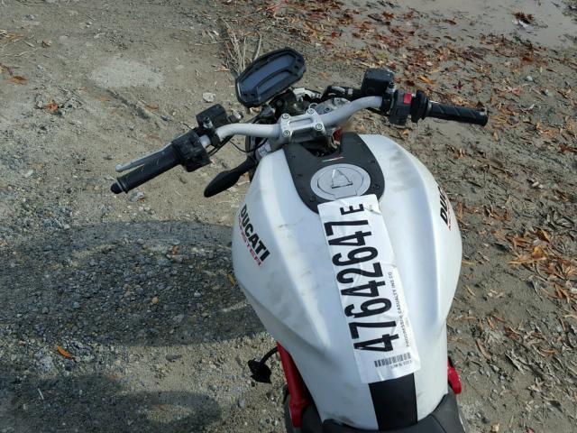 ZDM1RANN9DB067019 - 2013 DUCATI MONSTER 79 WHITE photo 5