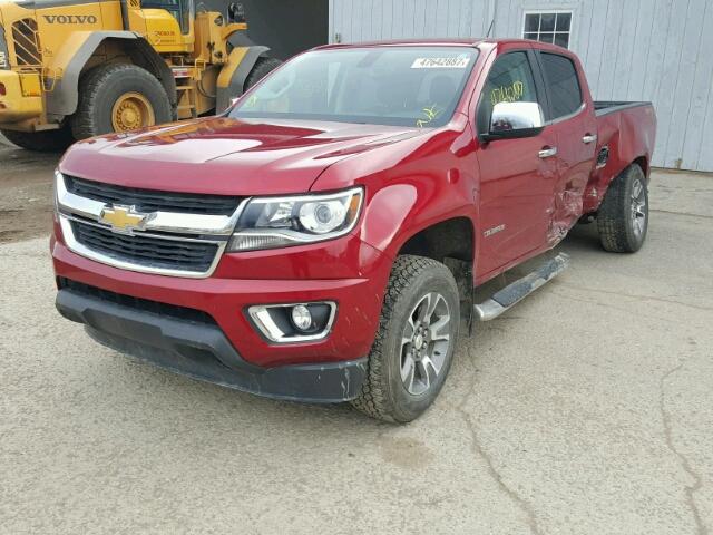 1GCGTBE31F1131025 - 2015 CHEVROLET COLORADO L RED photo 2