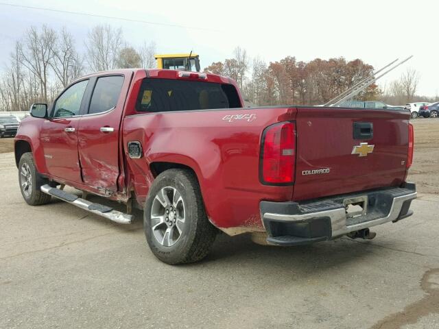 1GCGTBE31F1131025 - 2015 CHEVROLET COLORADO L RED photo 3