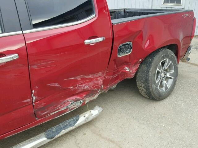 1GCGTBE31F1131025 - 2015 CHEVROLET COLORADO L RED photo 9