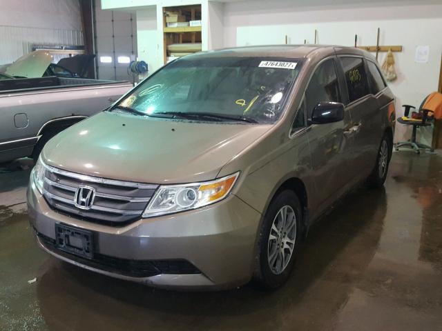5FNRL5H66CB108049 - 2012 HONDA ODYSSEY EX GOLD photo 2