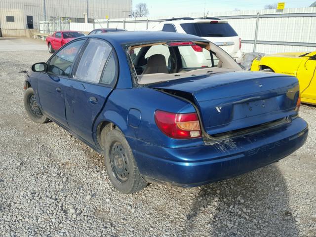 1G8ZF52812Z160130 - 2002 SATURN SL BLUE photo 3