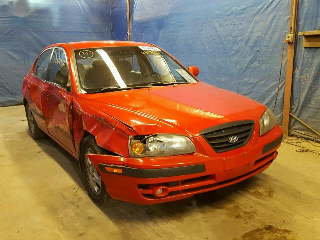 KMHDN46D15U975221 - 2005 HYUNDAI ELANTRA GL RED photo 1