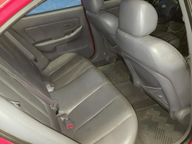 KMHDN46D15U975221 - 2005 HYUNDAI ELANTRA GL RED photo 6