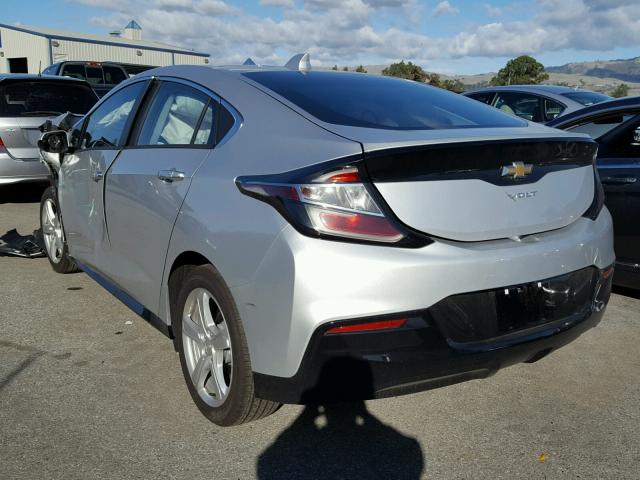 1G1RC6S53HU210017 - 2017 CHEVROLET VOLT LT SILVER photo 3