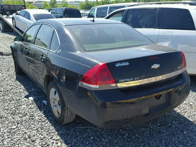 2G1WB58K879236797 - 2007 CHEVROLET IMPALA LS BLACK photo 3