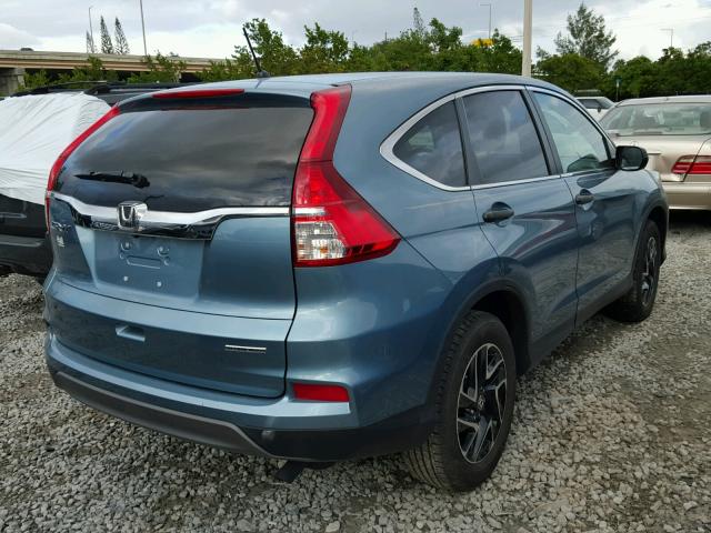 2HKRM3H43GH527323 - 2016 HONDA CR-V SE BLUE photo 4