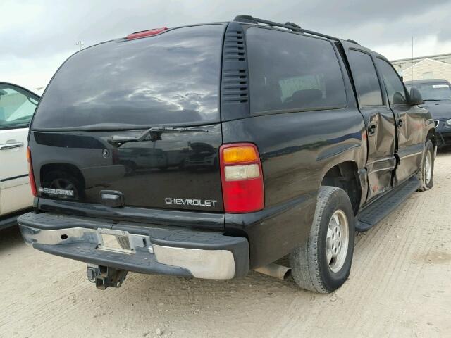 3GNEC16T81G206921 - 2001 CHEVROLET SUBURBAN C BLACK photo 4