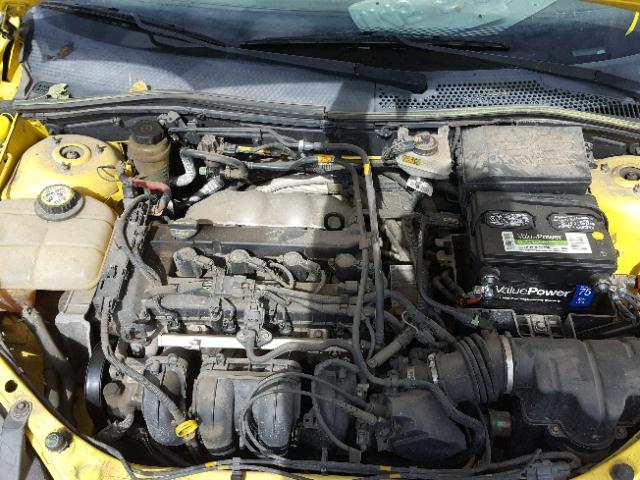 3FAFP31N05R159759 - 2005 FORD FOCUS ZX3 YELLOW photo 7