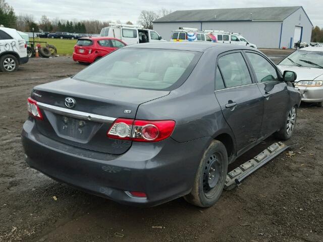 2T1BU4EE2DC092202 - 2013 TOYOTA COROLLA BA GRAY photo 4