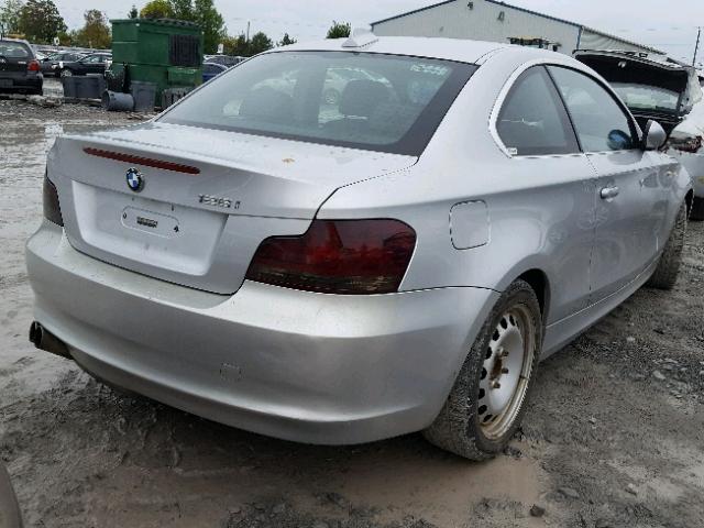 WBAUP73528VF09146 - 2008 BMW 128 I SILVER photo 4