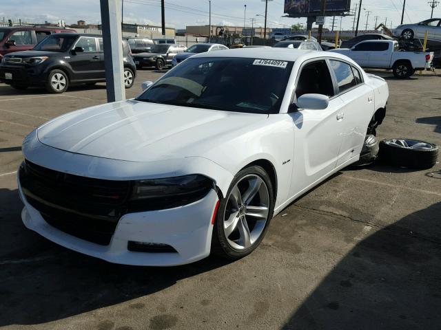 2C3CDXCT7FH905053 - 2015 DODGE CHARGER R/ WHITE photo 2
