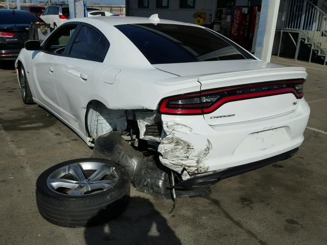 2C3CDXCT7FH905053 - 2015 DODGE CHARGER R/ WHITE photo 3