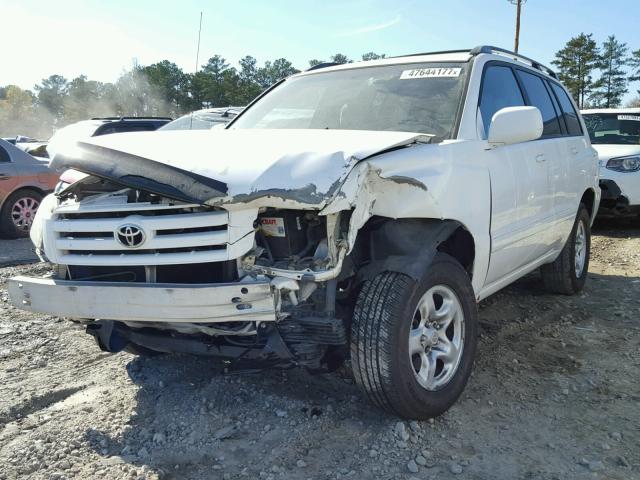 JTEGD21A740081649 - 2004 TOYOTA HIGHLANDER WHITE photo 2