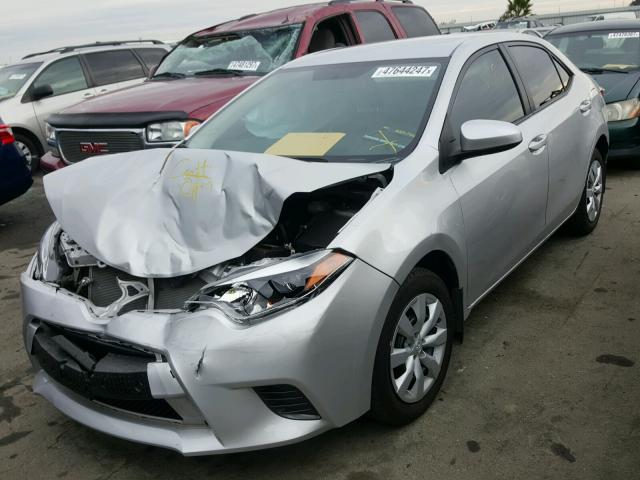 5YFBURHE9GP496840 - 2016 TOYOTA COROLLA L SILVER photo 2