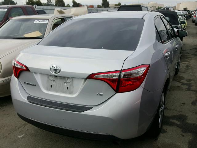 5YFBURHE9GP496840 - 2016 TOYOTA COROLLA L SILVER photo 4