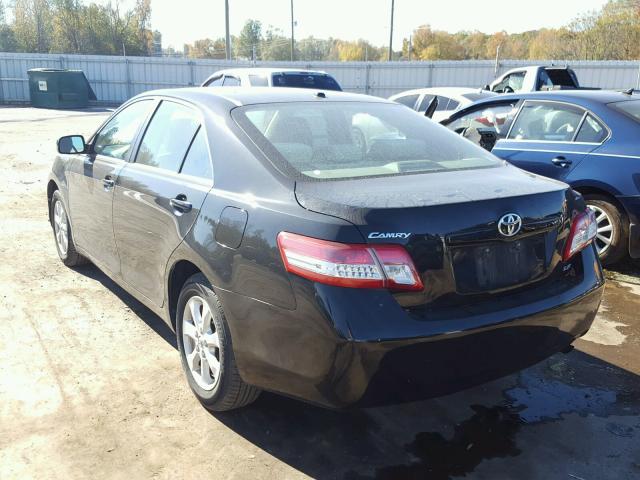 4T4BF3EK1BR106926 - 2011 TOYOTA CAMRY BASE BLACK photo 3