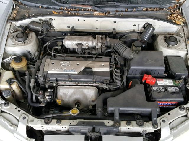 KMHCG45C52U386831 - 2002 HYUNDAI ACCENT GL SILVER photo 7