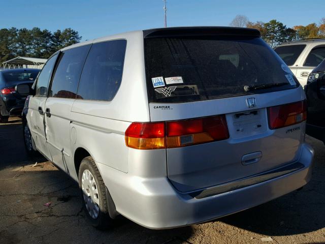 5FNRL18534B101688 - 2004 HONDA ODYSSEY LX SILVER photo 3