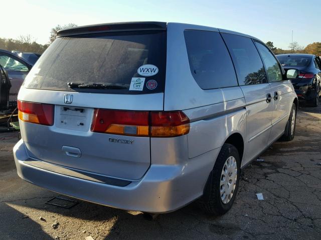 5FNRL18534B101688 - 2004 HONDA ODYSSEY LX SILVER photo 4