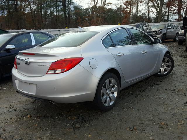 2G4GS5EV5C9214160 - 2012 BUICK REGAL PREM SILVER photo 4