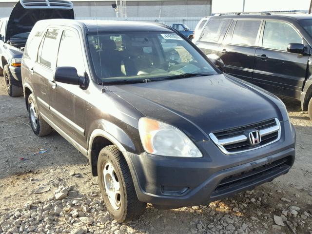 JHLRD68494C010216 - 2004 HONDA CR-V LX BLACK photo 1