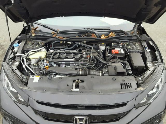 SHHFK7H51HU423078 - 2017 HONDA CIVIC EX შავი ფოტო 7