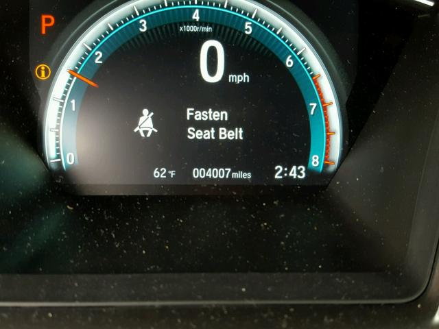 SHHFK7H51HU423078 - 2017 HONDA CIVIC EX შავი ფოტო 8