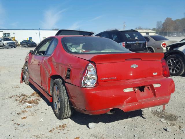 2G1WL15C369416853 - 2006 CHEVROLET MONTE CARL RED photo 3