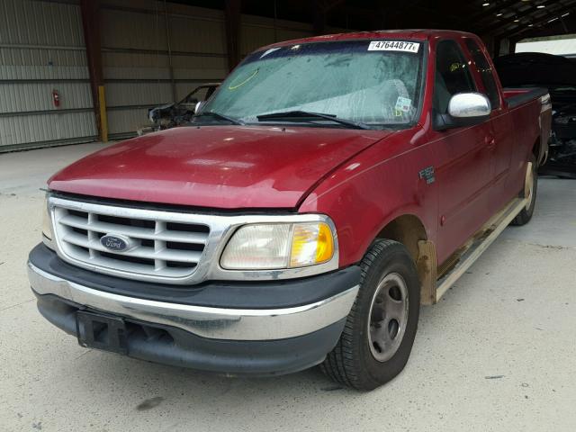 2FTRX17L7XCA29247 - 1999 FORD F150 MAROON photo 2