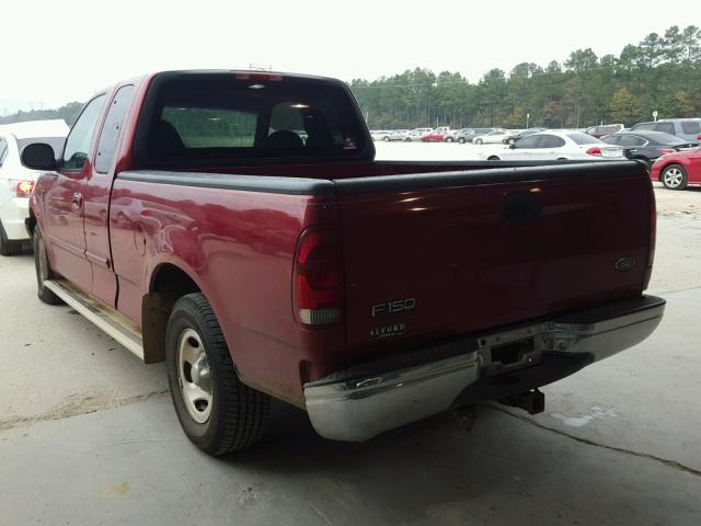 2FTRX17L7XCA29247 - 1999 FORD F150 MAROON photo 3