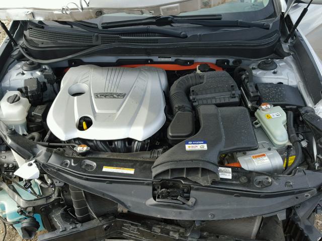 KMHEC4A41BA008140 - 2011 HYUNDAI SONATA HYB SILVER photo 7