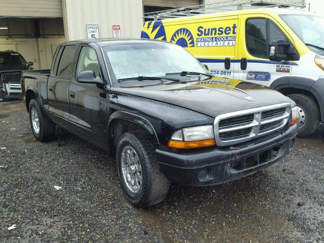 1D7HL48N44S750597 - 2004 DODGE DAKOTA QUA BLACK photo 1