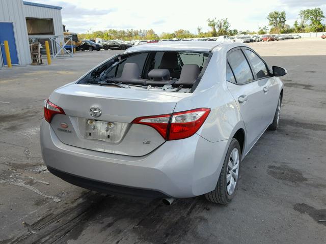 2T1BURHEXGC483529 - 2016 TOYOTA COROLLA L SILVER photo 4