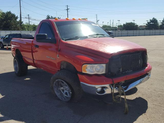 3D7KS26C95G701094 - 2005 DODGE RAM 2500 S RED photo 1