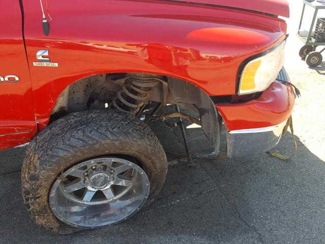 3D7KS26C95G701094 - 2005 DODGE RAM 2500 S RED photo 9