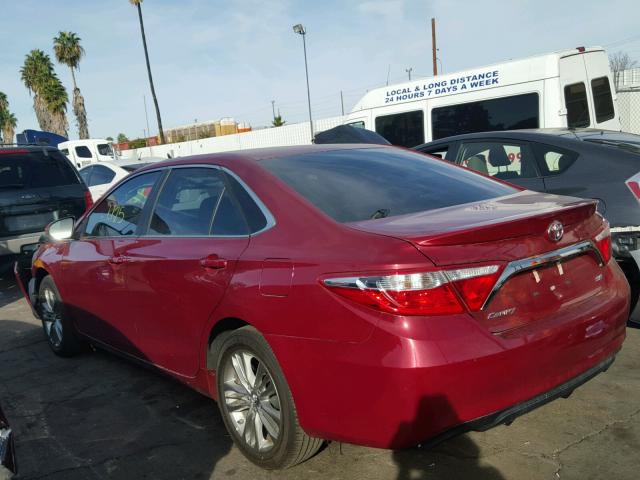 4T1BF1FK2GU600331 - 2016 TOYOTA CAMRY LE RED photo 3