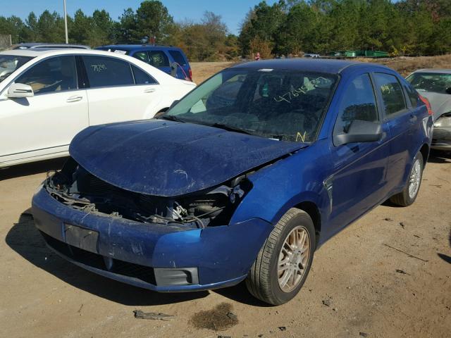 1FAHP35N28W192606 - 2008 FORD FOCUS SE BLUE photo 2