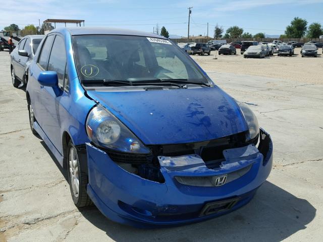 JHMGD38657S008475 - 2007 HONDA FIT S 蓝色 照片 1