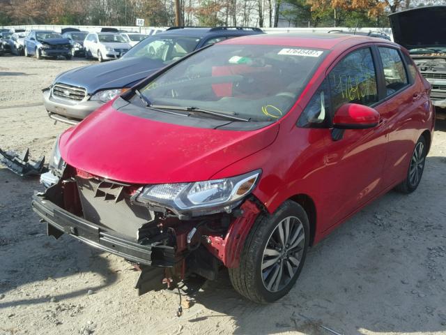 3HGGK5H86FM701116 - 2015 HONDA FIT EX RED photo 2