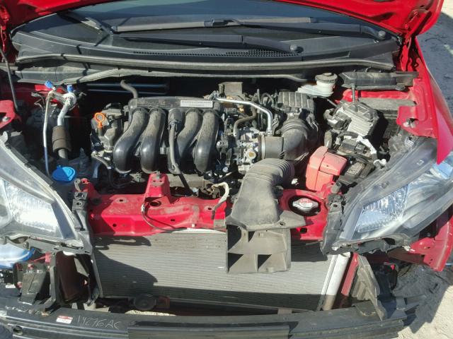 3HGGK5H86FM701116 - 2015 HONDA FIT EX RED photo 7