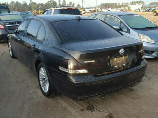 WBAHN83537DT65718 - 2007 BMW 750 BLACK photo 3