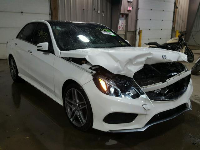 WDDHF8JB7FB091609 - 2015 MERCEDES-BENZ E 350 4MAT WHITE photo 1