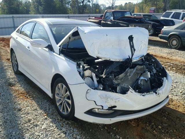 5NPEC4AC9EH889095 - 2014 HYUNDAI SONATA SE WHITE photo 1